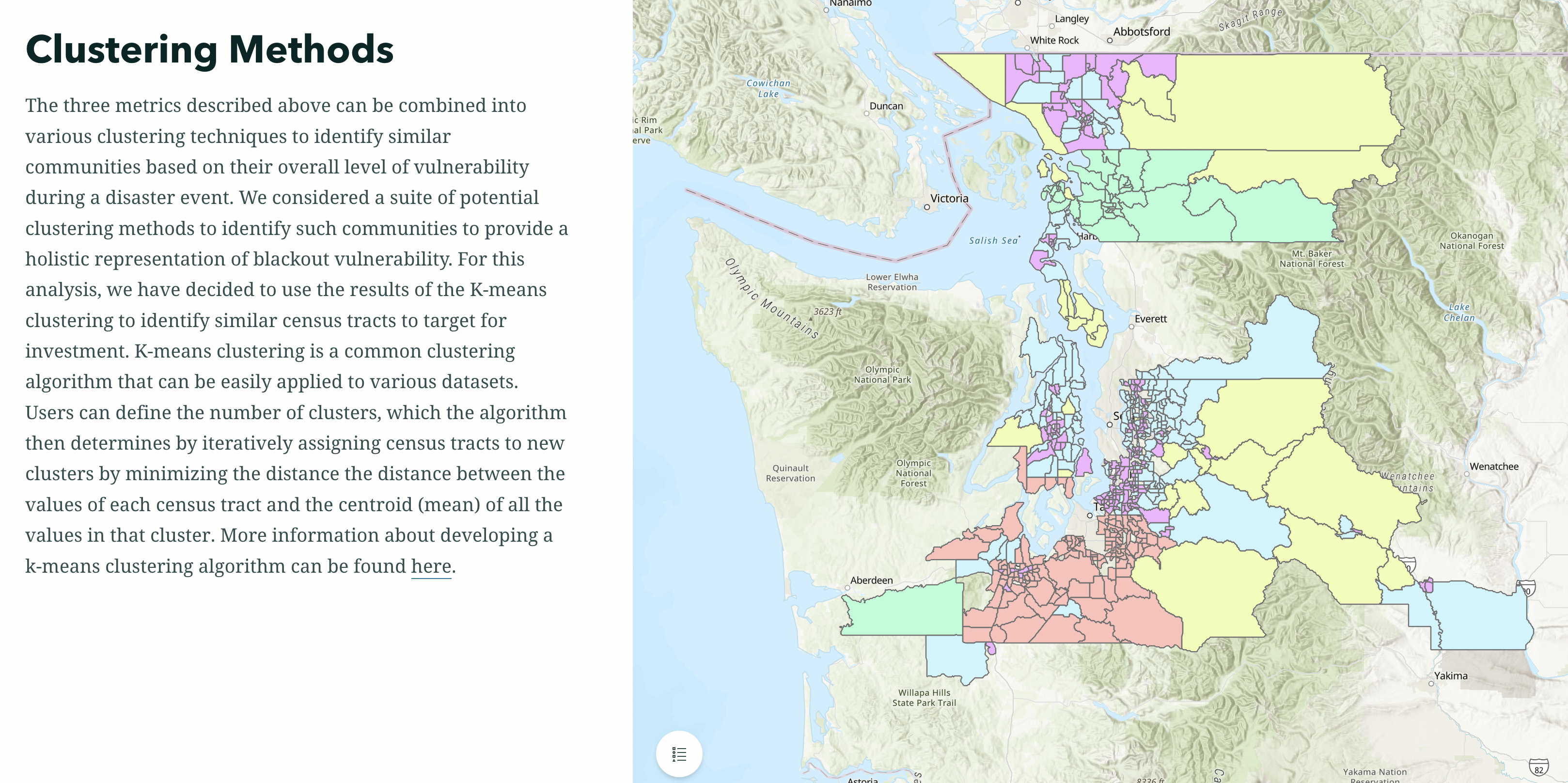 A map of the Pacific Northwest including the words 