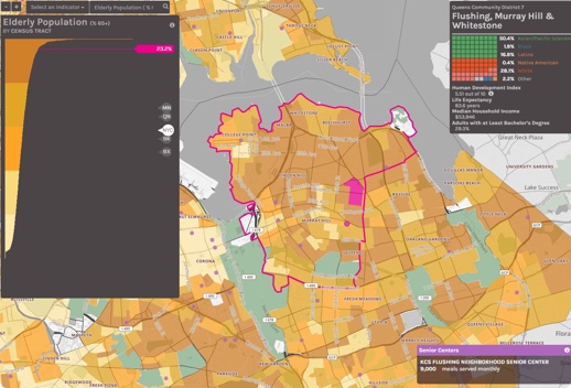 Screenshot of Data 2 Go app showing a map in gradient shades of white, yellow and orange.