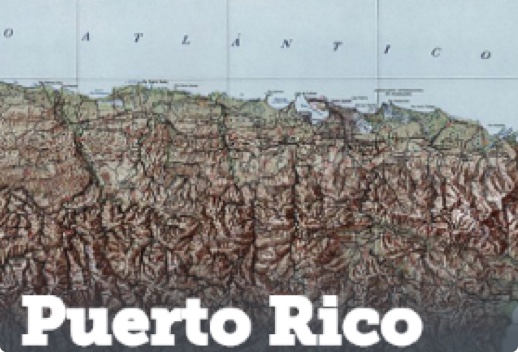 Map of Puerto Rico